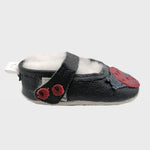 mary jane lady bug red and black side