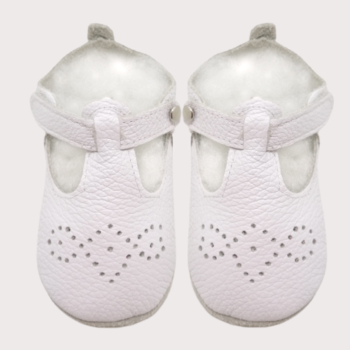 white baby shoes