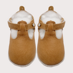Brown Infant Leather Shoes