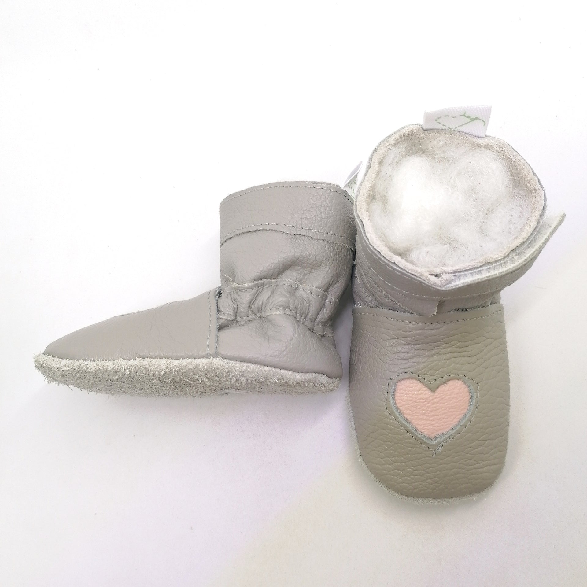 boot heart light grey