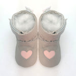 boot heart light grey