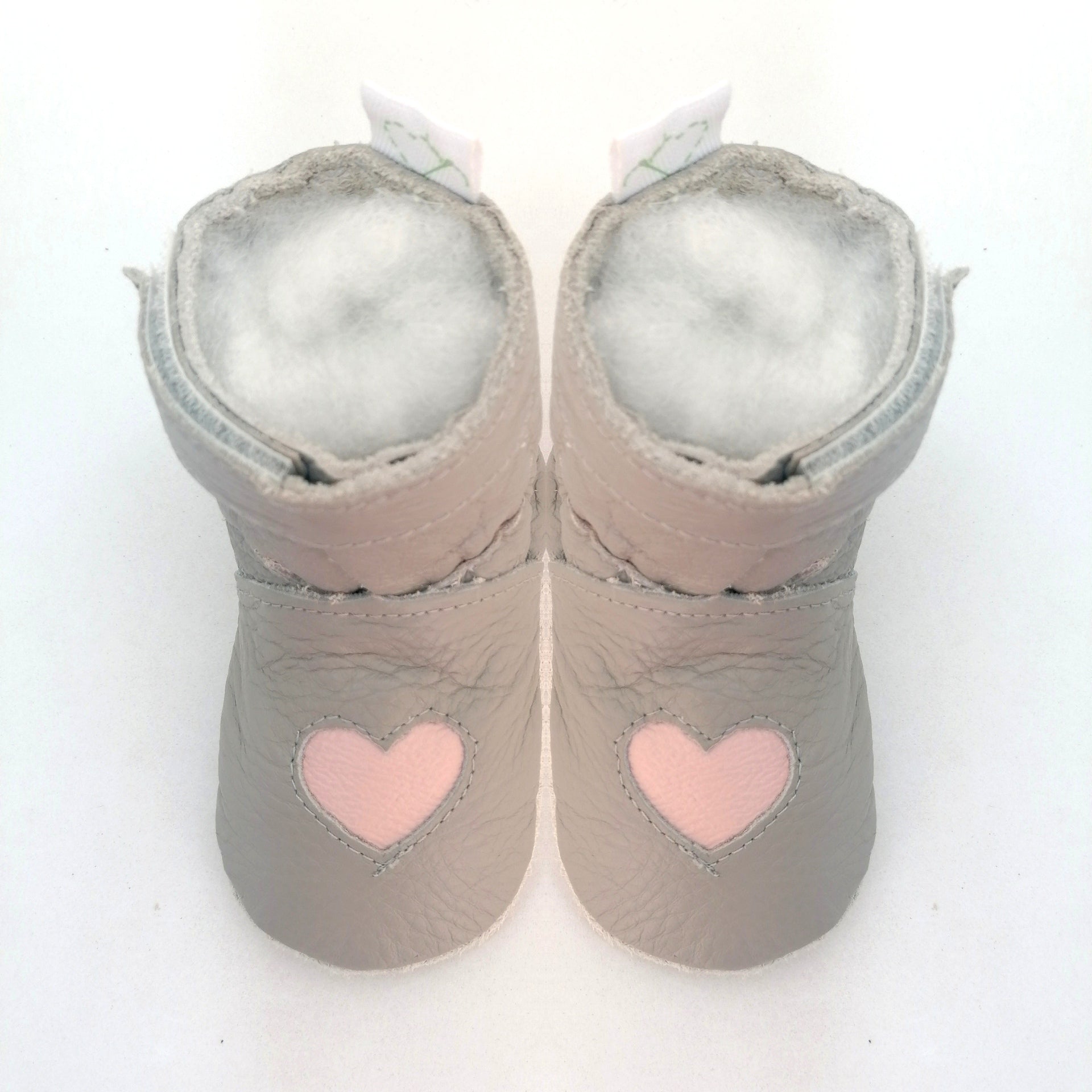 boot heart light grey