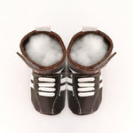 boot jag rich brown white ankle detail