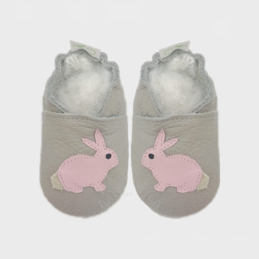 bunny light grey and princess pink