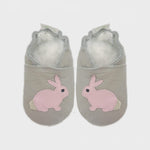 bunny light grey and princess pink