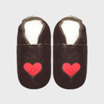 cheap as chips love brown red suede