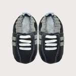 black & light grey baby sneakers