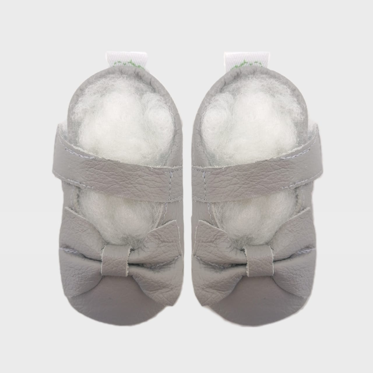 mary jane big bow grey