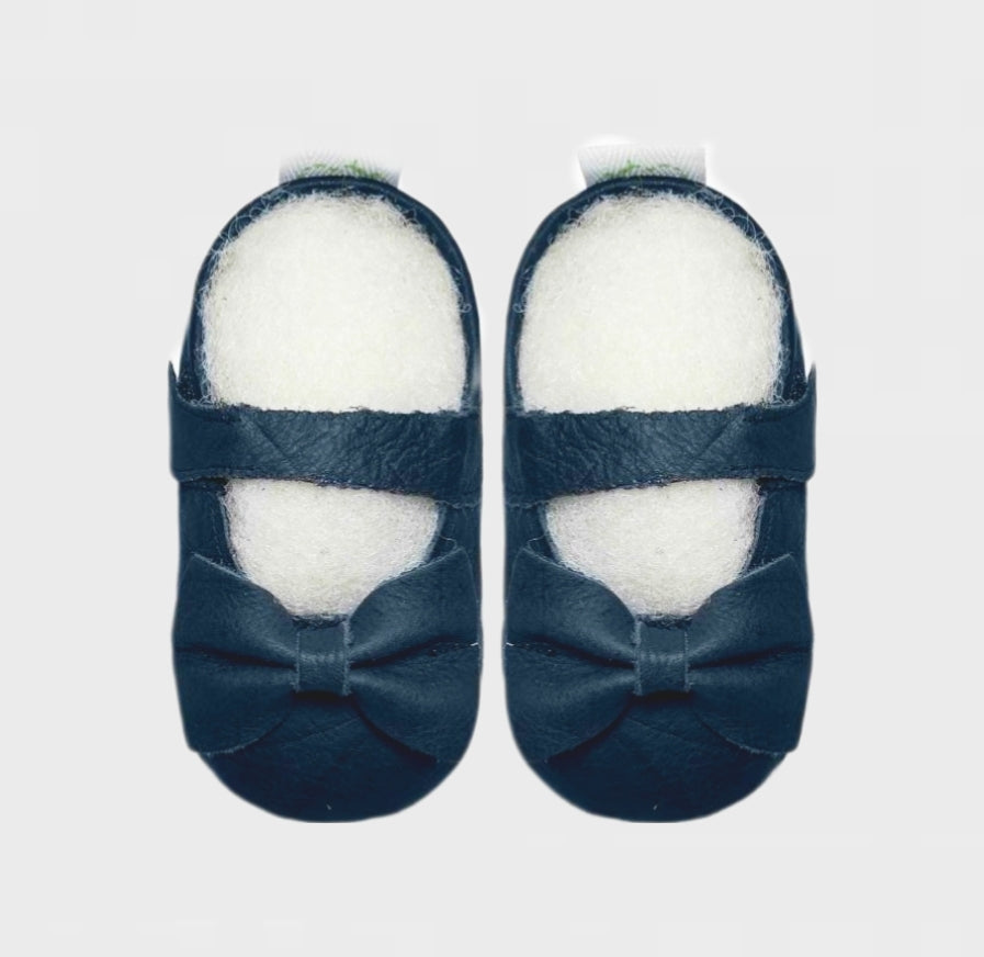 mary jane big bow navy