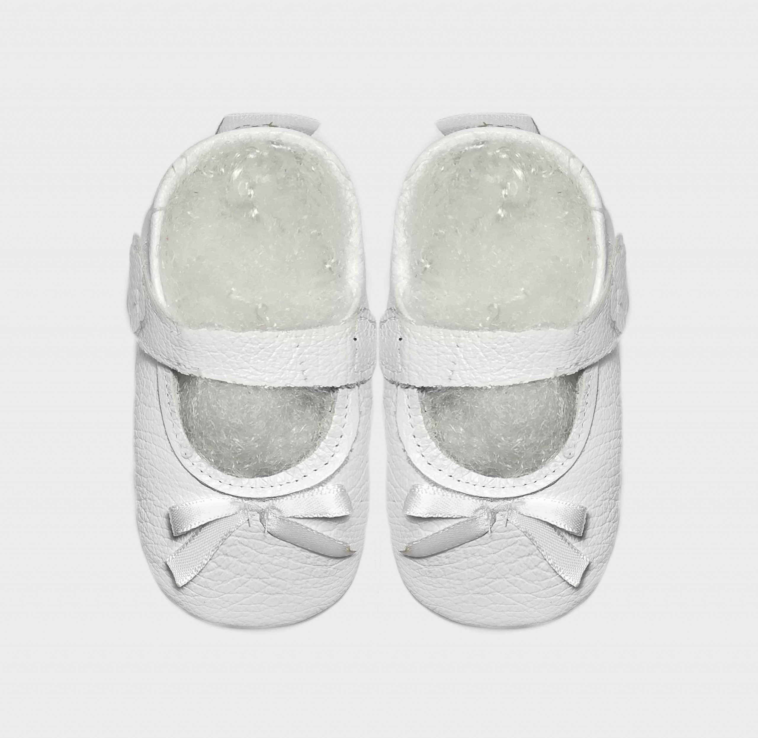 mary jane satin bow all white C