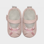 mary jane satin bow princess pink c.