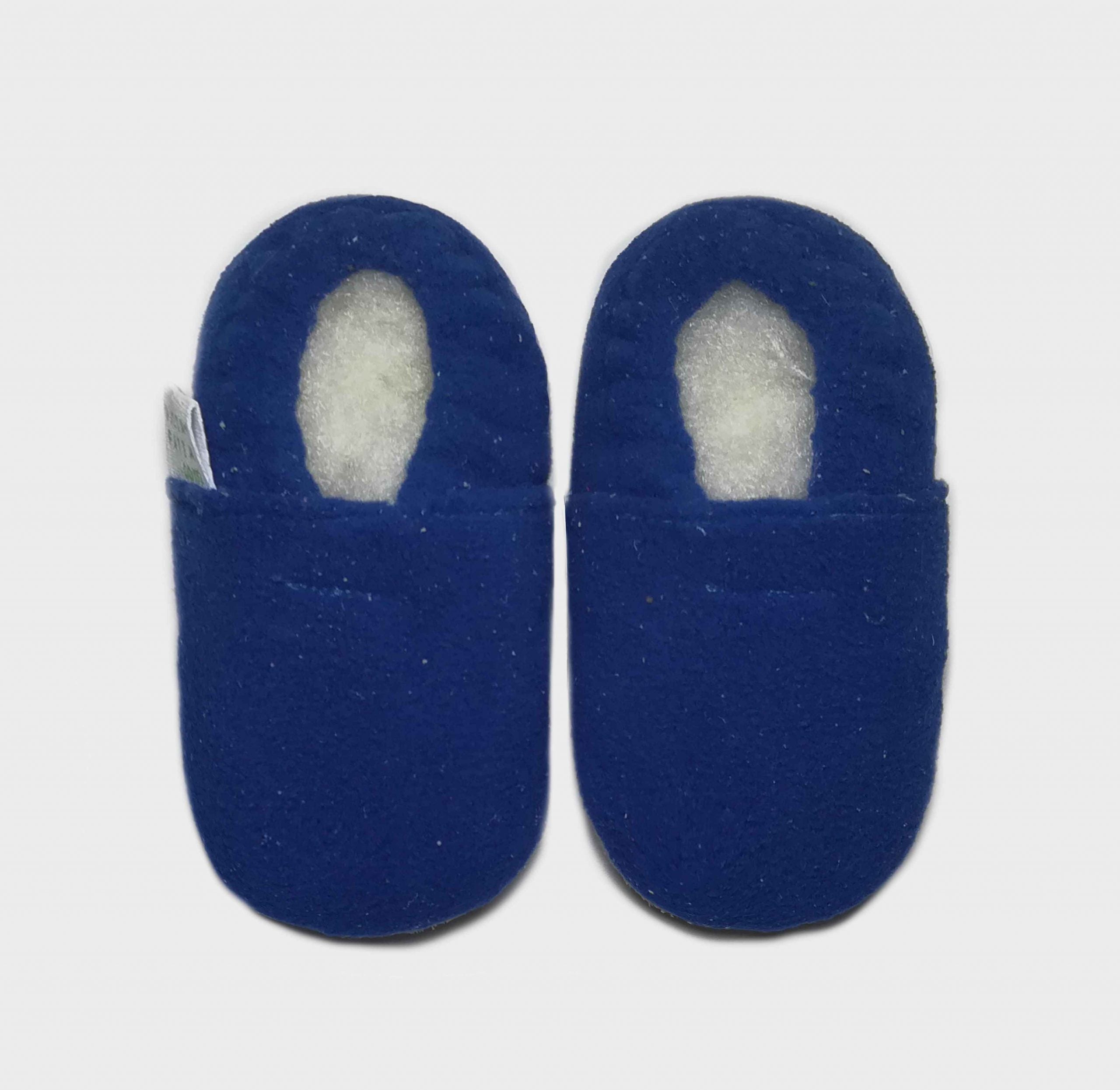 slipper fleece royal blue S
