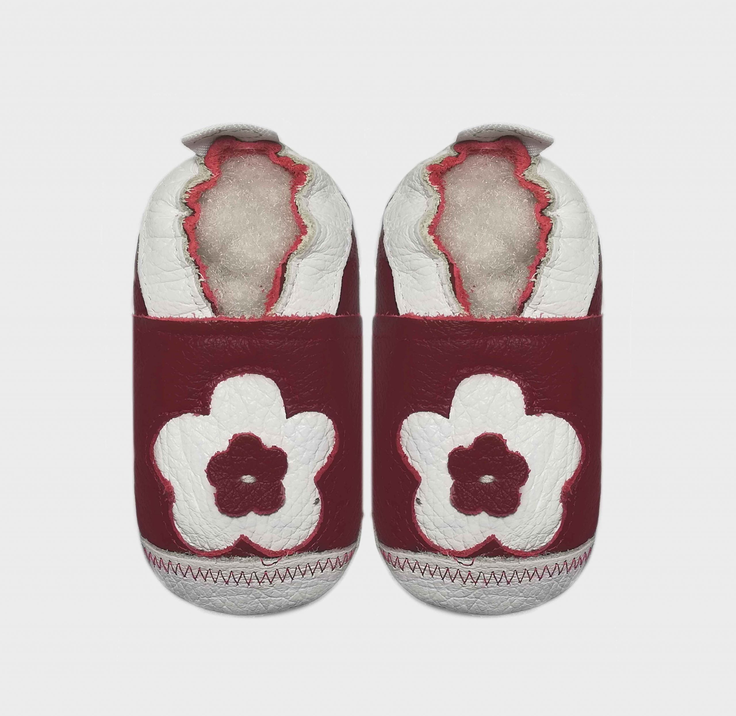 Spring Daisy Red baby shoes