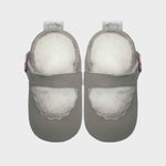 strappy grey patent cerise