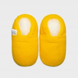 slipper fleece yellow