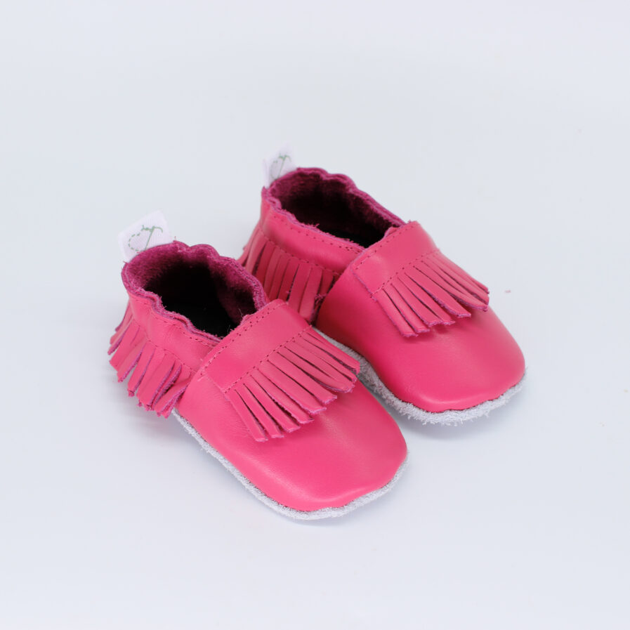 cerise baby shoes