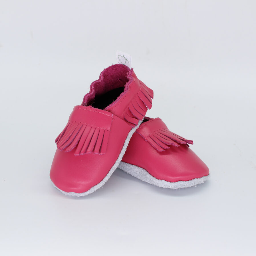 cerise baby shoes