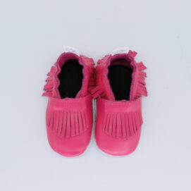 cerise baby shoes