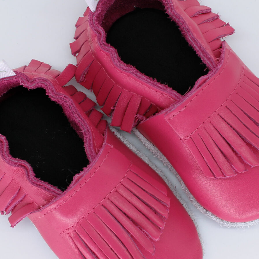 cerise baby shoes