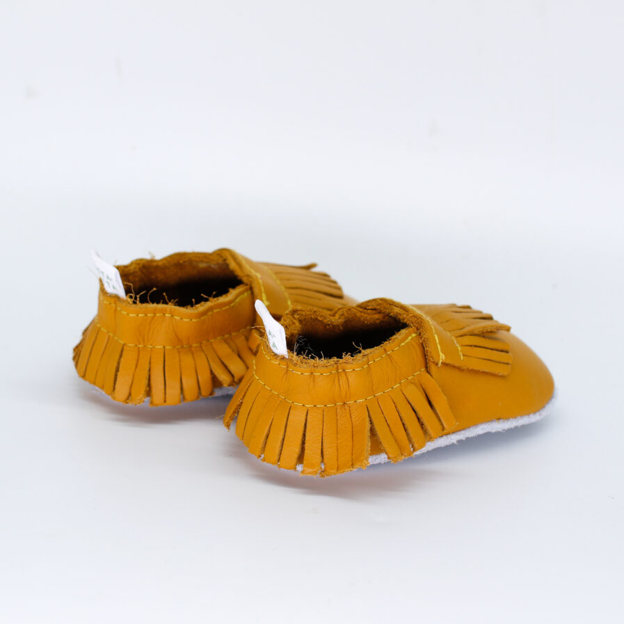 mustard baby shoes